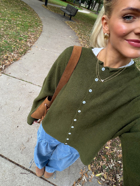Coco Cutie Cardigan // Olive *COCO EXCLUSIVE*