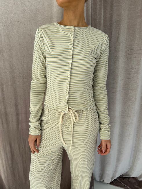 Sunny Stripe Cardi // Vanilla *PREORDER*