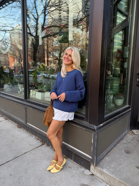 Everyday Pointelle Cutie // Denim