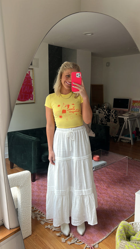 Space Cowboy Baby Tee // Yellow