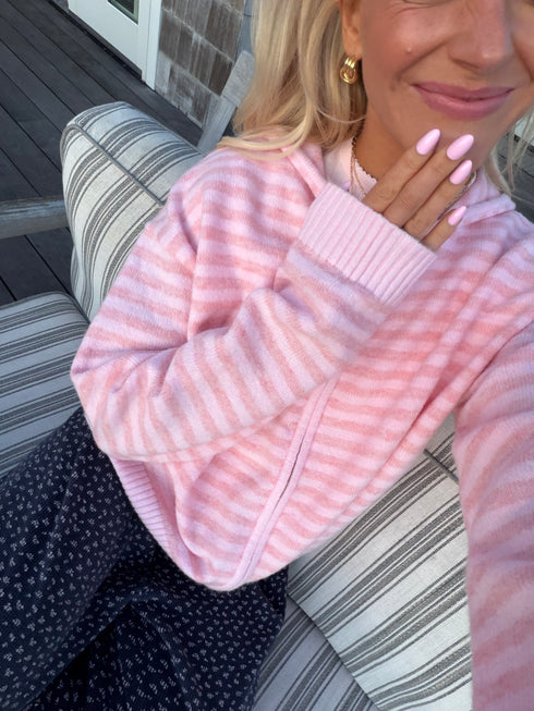 Club Cutie Zip-Up // Baby Pink Monochrome *RESTOCKED*