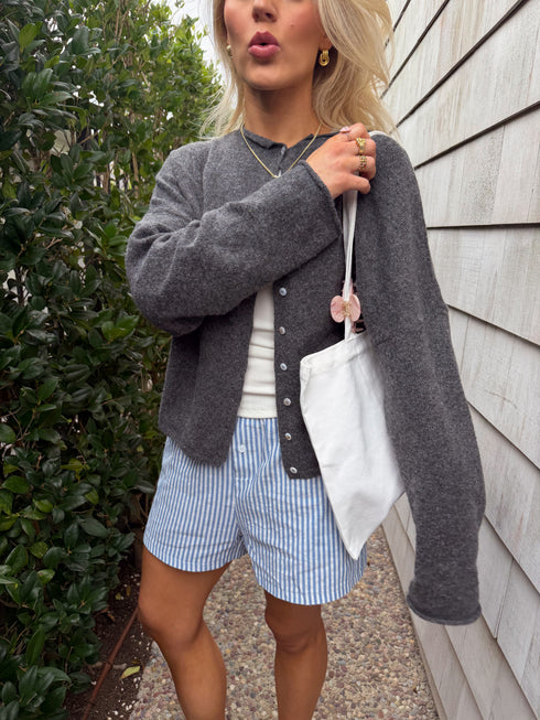Coco Cutie Cardigan // Heather