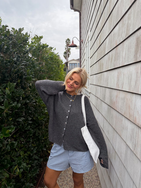 Coco Cutie Cardigan // Heather