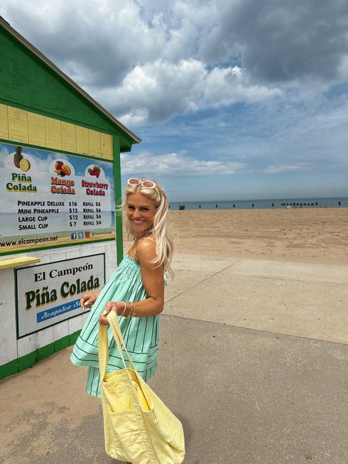 The Frankie Striped Set // Mint Chip