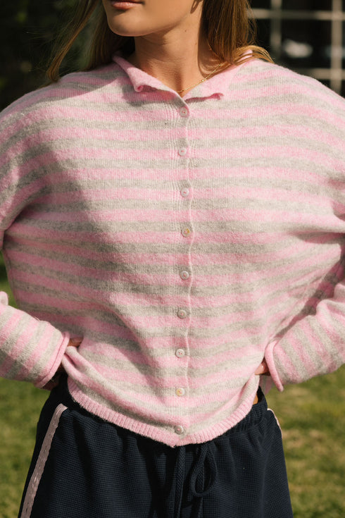 Coco Cutie Cardigan // Swirl Stripe