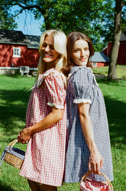 Cottage Dress // Navy Gingham