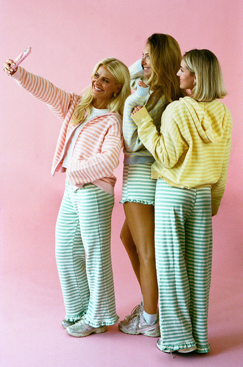 Sunday Girl Striped Pant // Mint