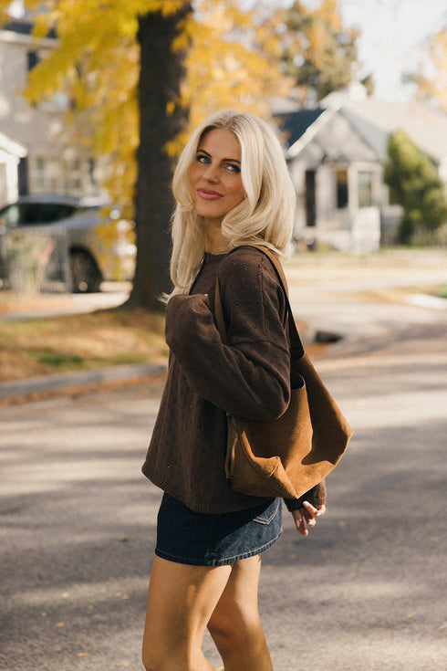 Everyday Pointelle Cutie // Chocolate