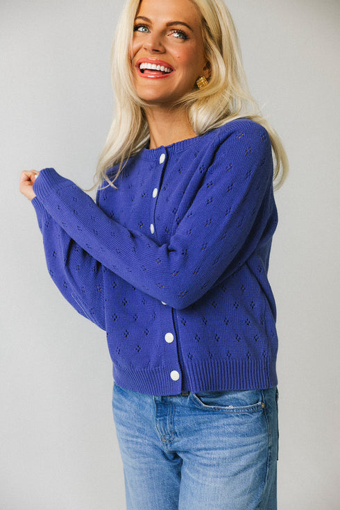 Posie Pointelle Cardigan // Vintage