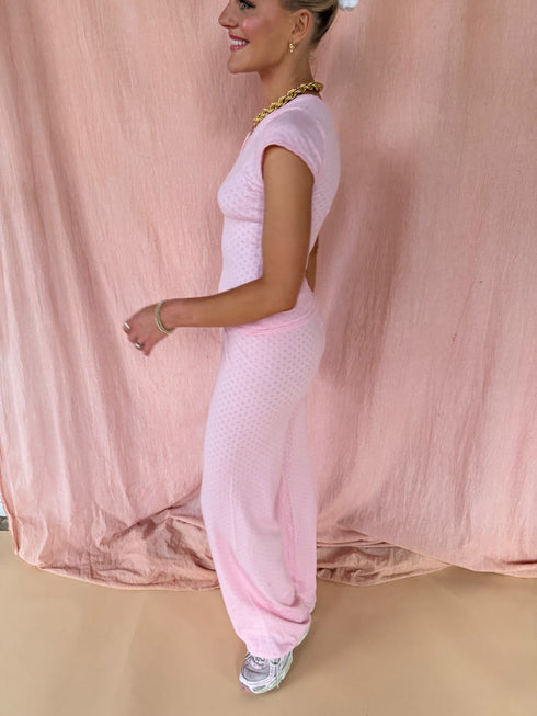 Sunrise Pointelle Pant // Baby Pink