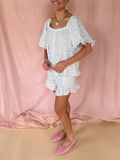 On Holiday Top // Peony