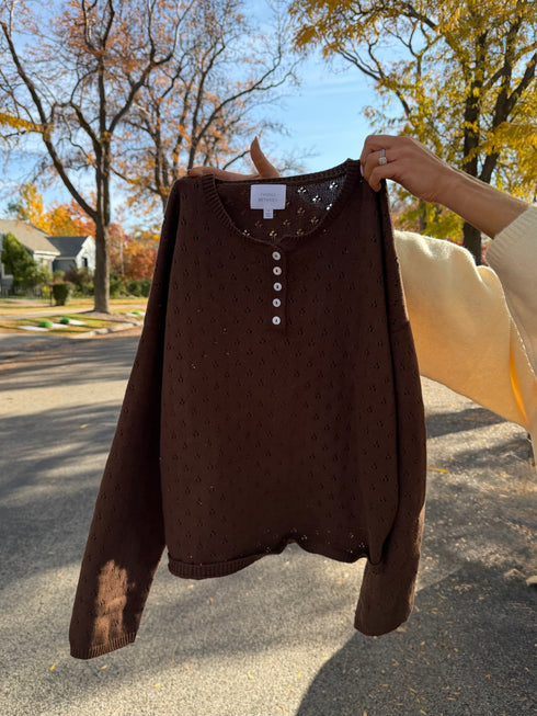 Everyday Pointelle Cutie // Chocolate