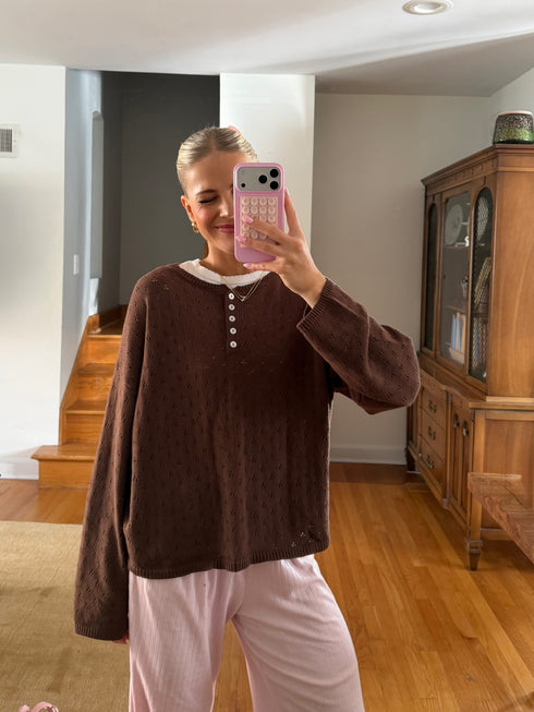 Everyday Pointelle Cutie // Chocolate