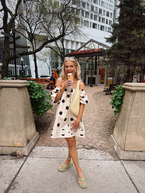 Flirt Back Dot Dress *RESTOCKED*