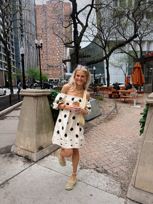 Flirt Back Dot Dress *RESTOCKED*