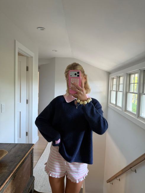 Classic Cutie Polo // Navy Pink