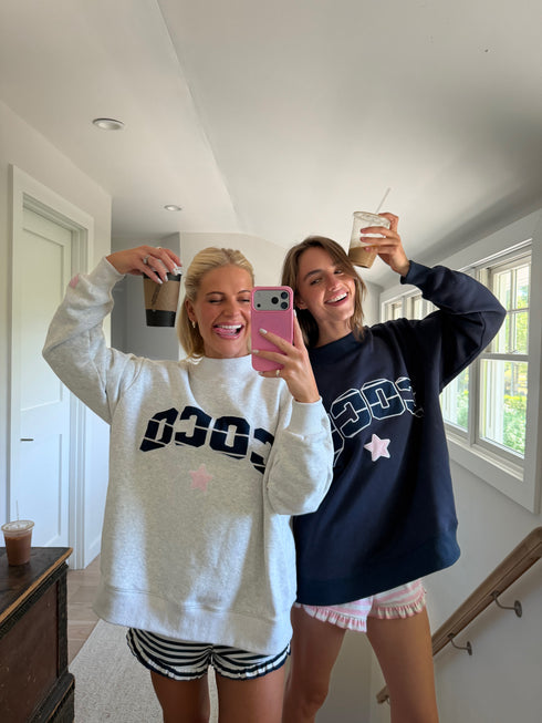 Coco Girl Mockneck // True Blue
