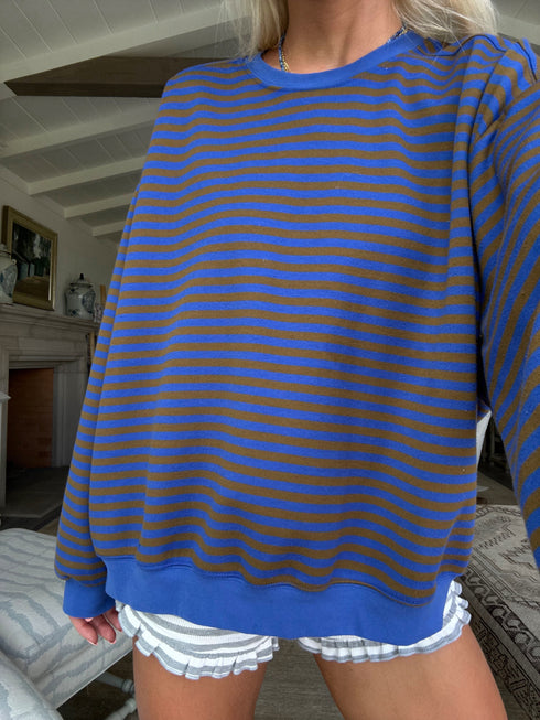 Drive Slow Striped Pullover