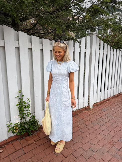 Stay Sunny Dress// Blue