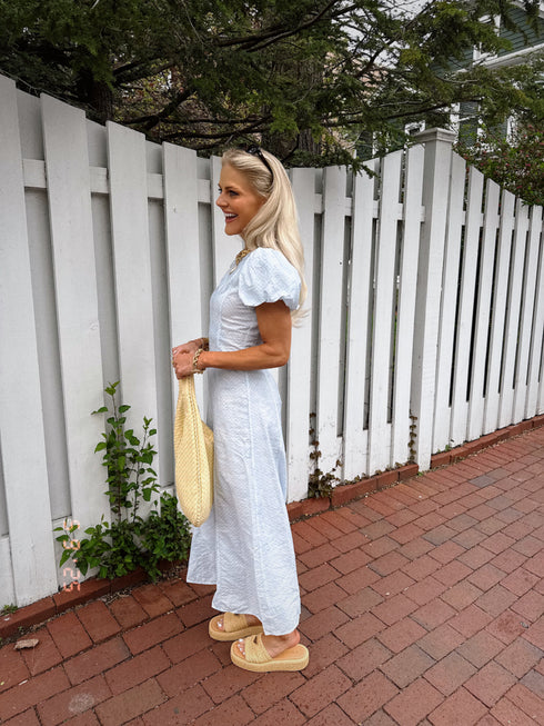 Stay Sunny Dress// Blue