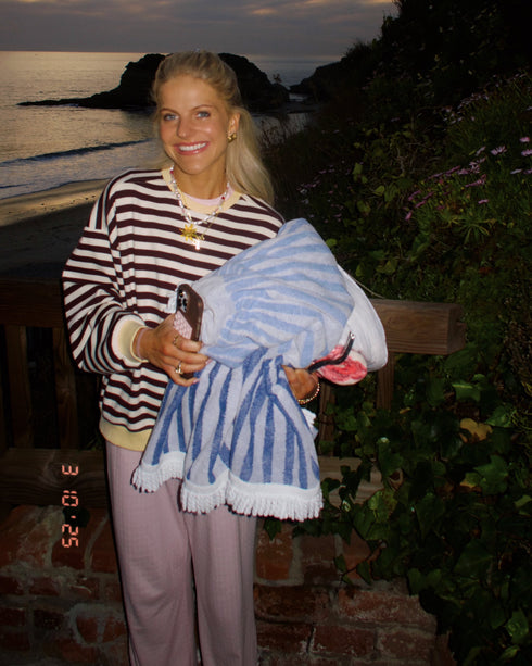 Cali Cutie Striped Pullover