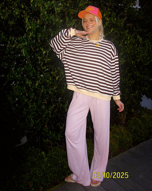 Cali Cutie Striped Pullover