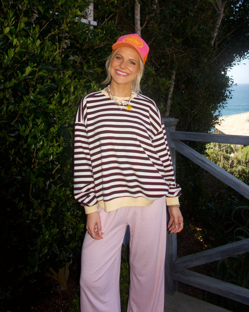 Cali Cutie Striped Pullover