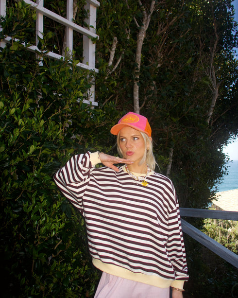 Cali Cutie Striped Pullover