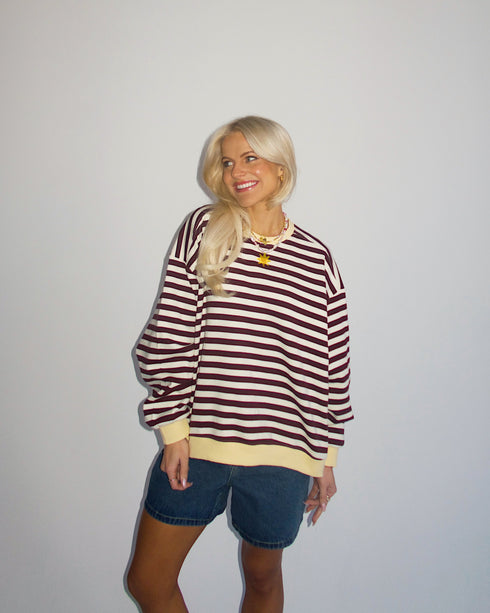 Cali Cutie Striped Pullover