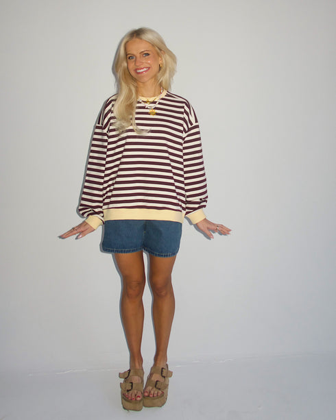 Cali Cutie Striped Pullover