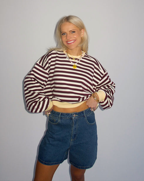 Cali Cutie Striped Pullover