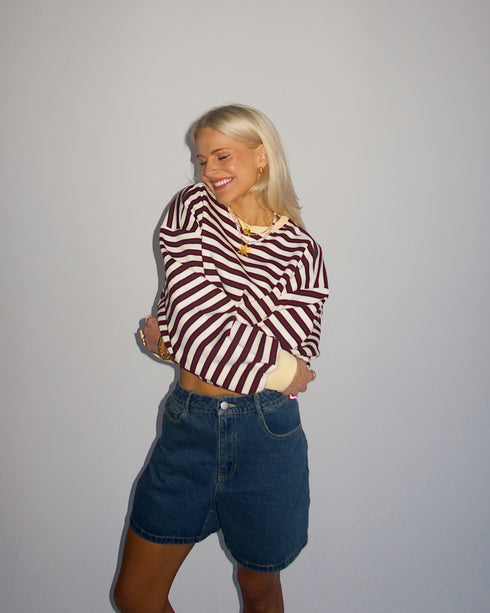Cali Cutie Striped Pullover