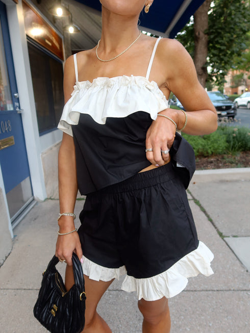 Euro Girl Ruffle Shorts