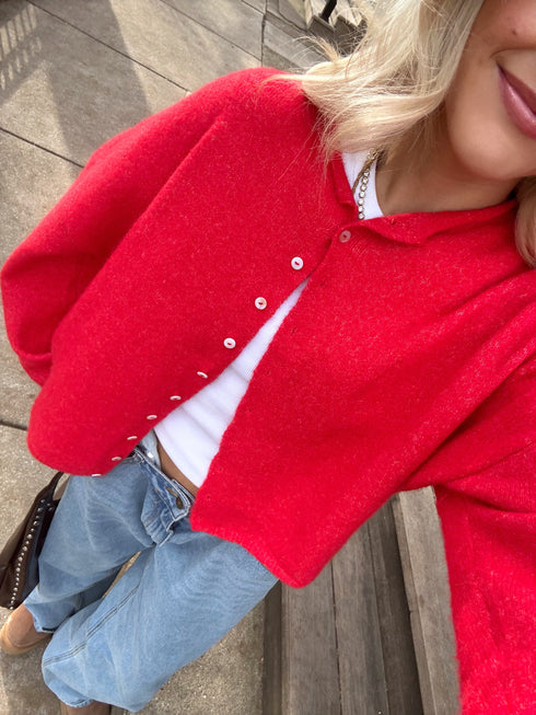 Coco Cutie Cardigan // Red *PREORDER*