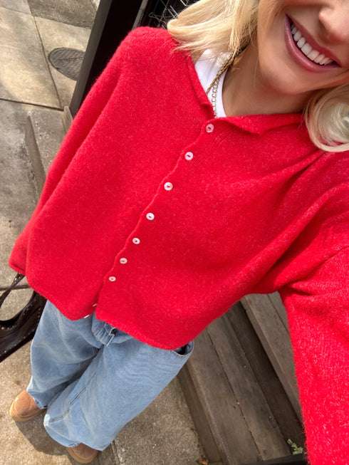 Coco Cutie Cardigan // Red *PREORDER*