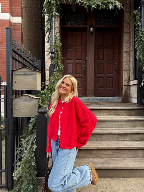 Coco Cutie Cardigan // Red *PREORDER*
