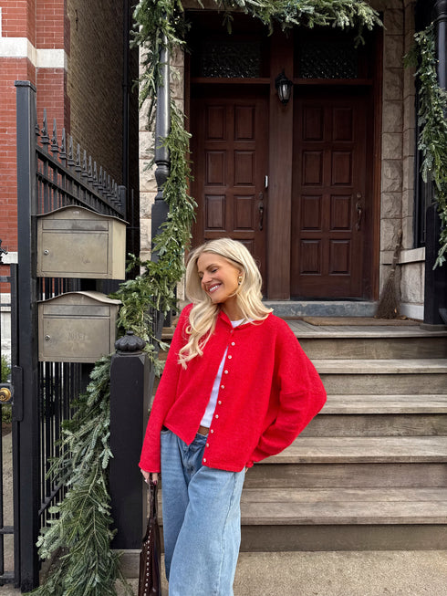 Coco Cutie Cardigan // Red *PREORDER*