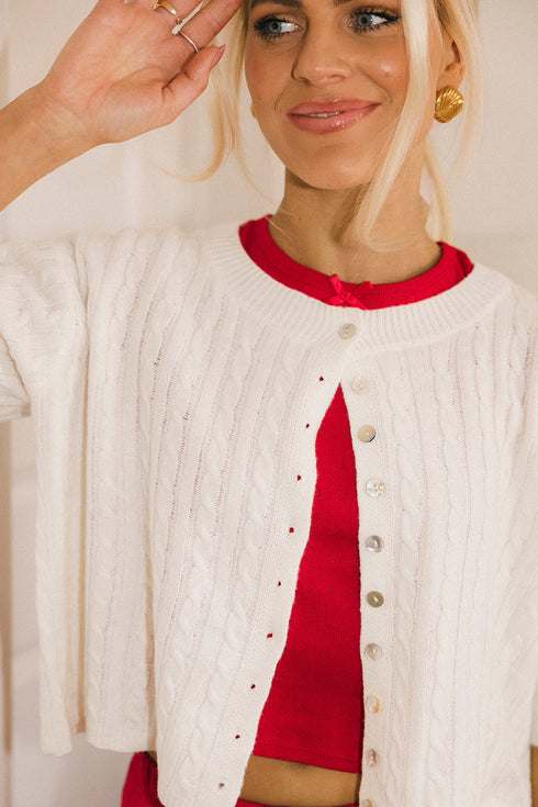 Pirouette Cardigan // Cream