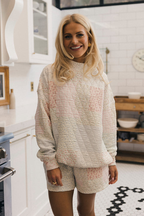 Club Quilted Short // Pastel Pink