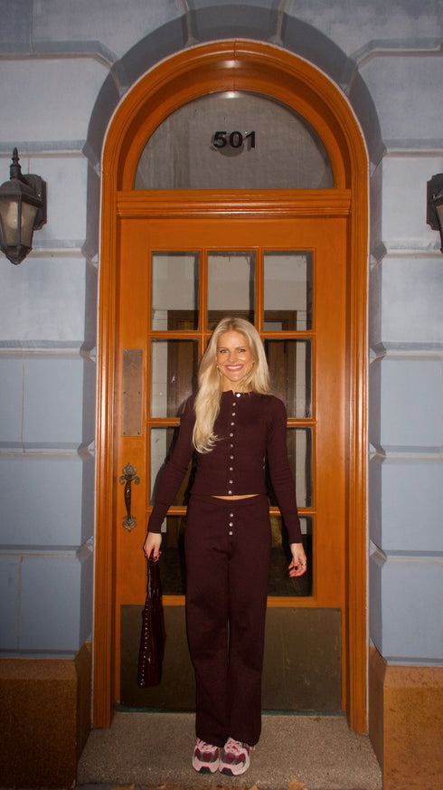 The Sophie Cardigan// Chocolate