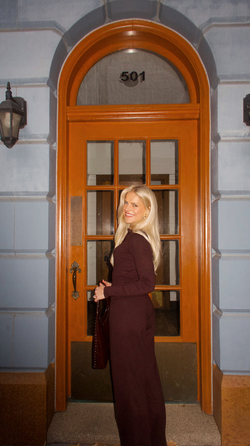 The Sophie Cardigan// Chocolate