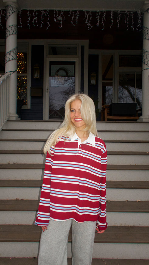 Camden Rugby Striped Polo