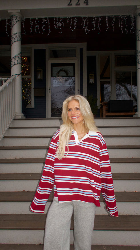 Camden Rugby Striped Polo