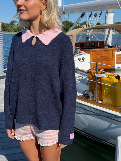 Classic Cutie Polo // Navy Pink