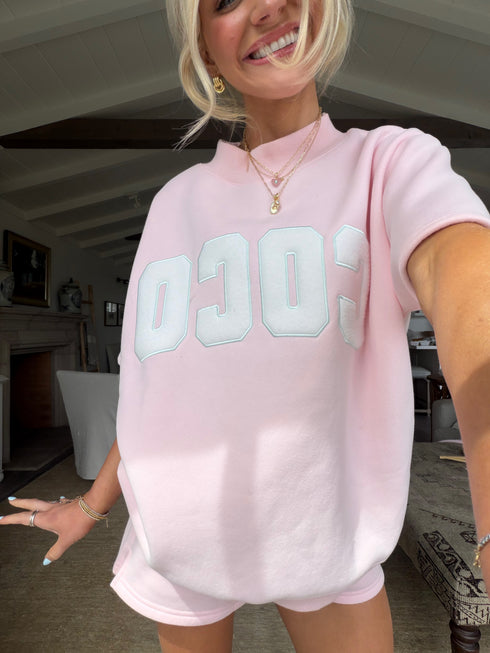 Coast Club Mockneck // Baby Pink