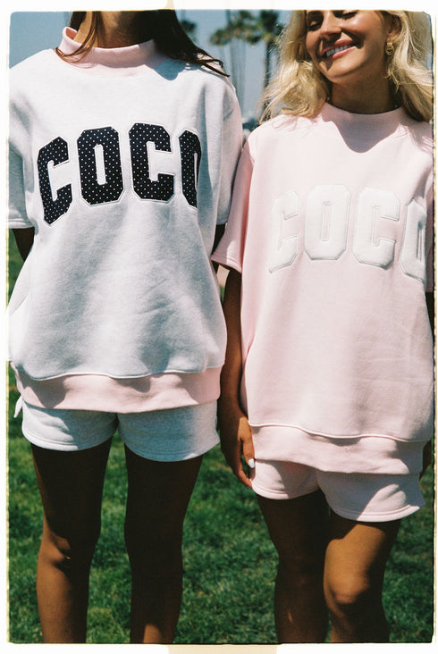 Coast Club Mockneck // Baby Pink