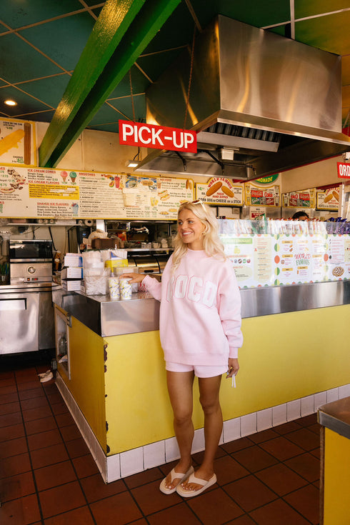 Coco Girl Mockneck // Baby Pink