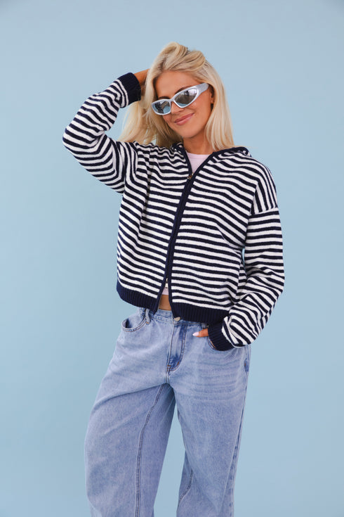 Club Cute Zip Up // Navy