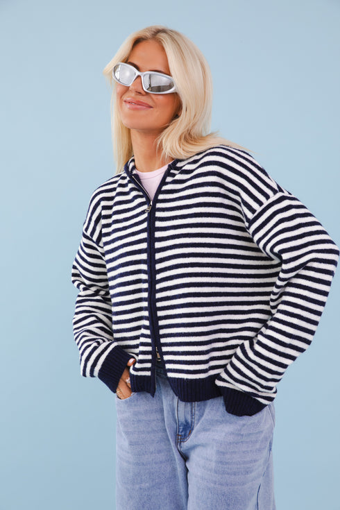Club Cute Zip Up // Navy