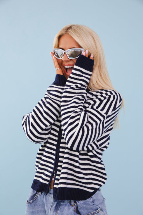 Club Cute Zip Up // Navy